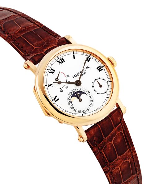 Patek Philippe. A Fine 18k Pink Gold Automatic Wristwatch